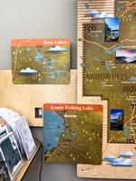 Park maps at the office. Park maps at the office.