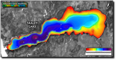 Angler's Edge map for Sealey Lake