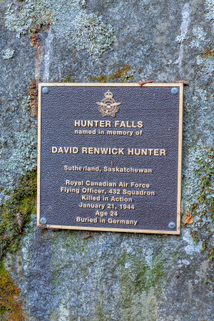 Hunter Falls at the end of Pitching lake