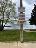 Beach signage.