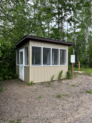 Fish filleting shack.