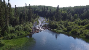 Rapids going into Heart Lake from Little Bear Lake