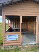 Covered picnic area.