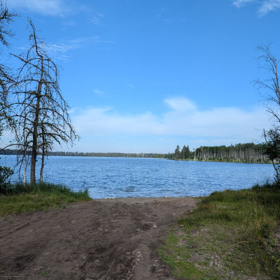 Boat launch area