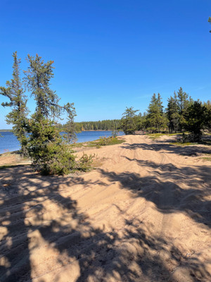 Wild camping area south of the campground