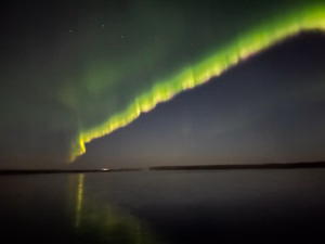 Northern lights at Lower Fishing