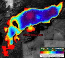 Angler's Edge map for Little Shell Lake