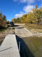 Dock and cement launch.