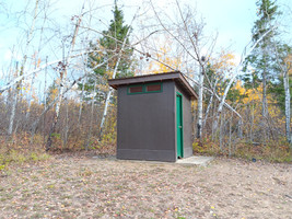 Outhouse at the launch.