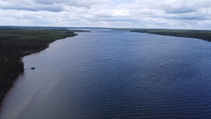 Drone shot of Little Bear Lake