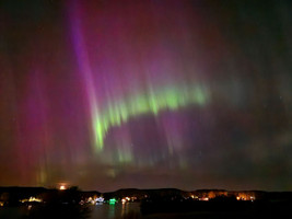 Northern Lights over Lac Pelletier 
Photo @saskstormchaser 