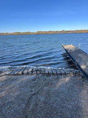 Cement launch and dock.