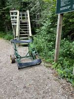 Canoe rail cart.