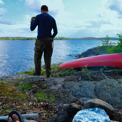 campsite on the south end of the lake