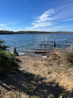 Lake access from the parking/rec site.