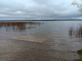 Old cement launch at the lake