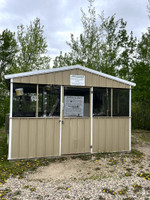 Fish cleaning shack at the boat launch.