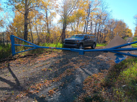 Where I had to leave my truck and walk into the lake.