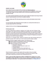 CANDLE LAKE AREA PRE-EVACUATION NOTIFICATION from RM of Paddockwood.