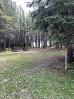 View of a campsite.