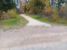 Path from the beach to the campground.