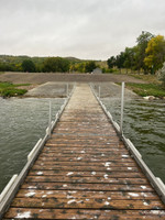 Cement launch with dock.