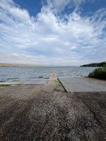 Double cement launches and dock.