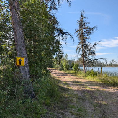 Picture of the path that wraps around the lake