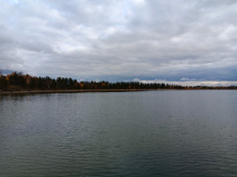 View of the lake.