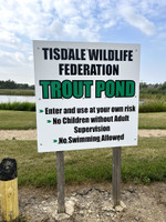 Trout pond rules sign #2.