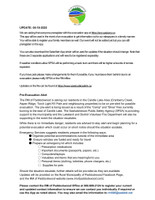 CANDLE LAKE AREA PRE-EVACUATION NOTIFICATION from RM of Paddockwood.