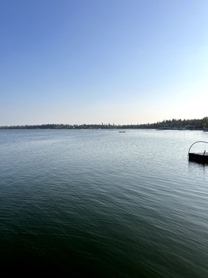 View of the lake.