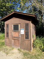 Fish filleting shack.