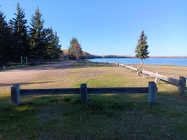 Parking at the far end of the beach