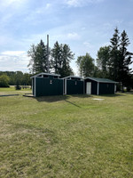 Outhouses and change-rooms near beach.