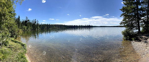 View of the lake from the boat launch.