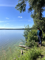 Dad checking out the lake.