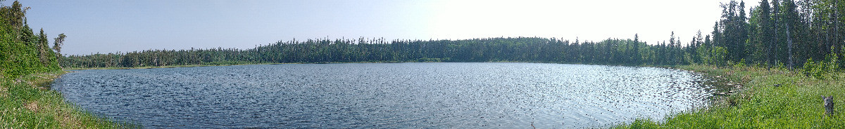 Panorama of the lake.