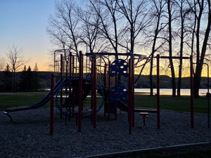 Playground by the south beach in Lac Pelletier Regional Park 
Photo  @saskstormchaser 