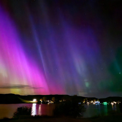 Northern Lights over Lac Pelletier 
Photo @saskstormchaser 