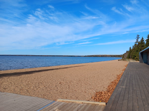 View of the main beach
