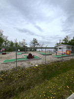 Mini golf at the beach.