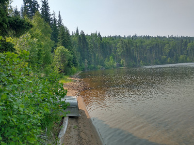View of the shoreline.