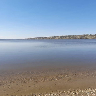 View of pasqua lake from the beach