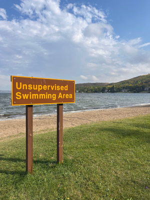 Beach sign