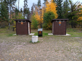 Bathrooms near the beach.