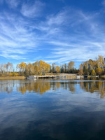 Provincial park beach from the water.