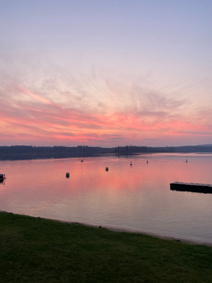 Swimming Area at Sunset