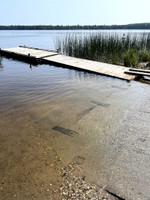 Cement launch with dock.