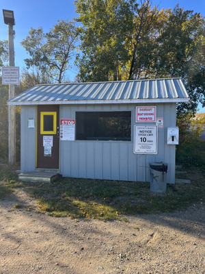 Fish filleting shack.